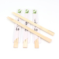 Palillos de bambú desechables personalizados mayoristas japoneses del sushi de los gemelos